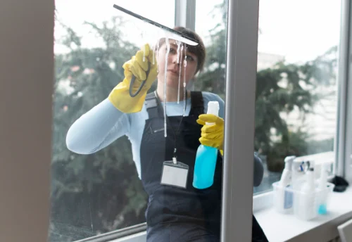 Nettoyage de vitres intérieures et extérieures au Tranger